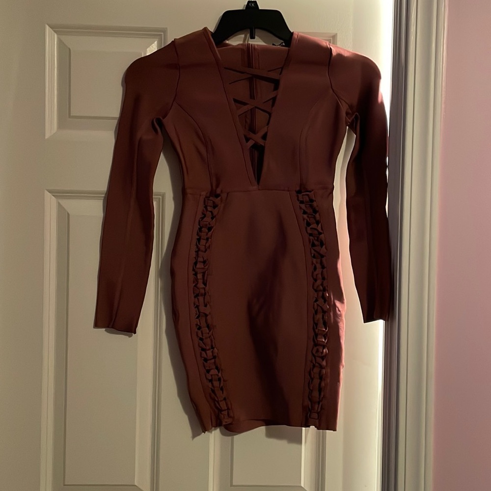 Mauve mini dress